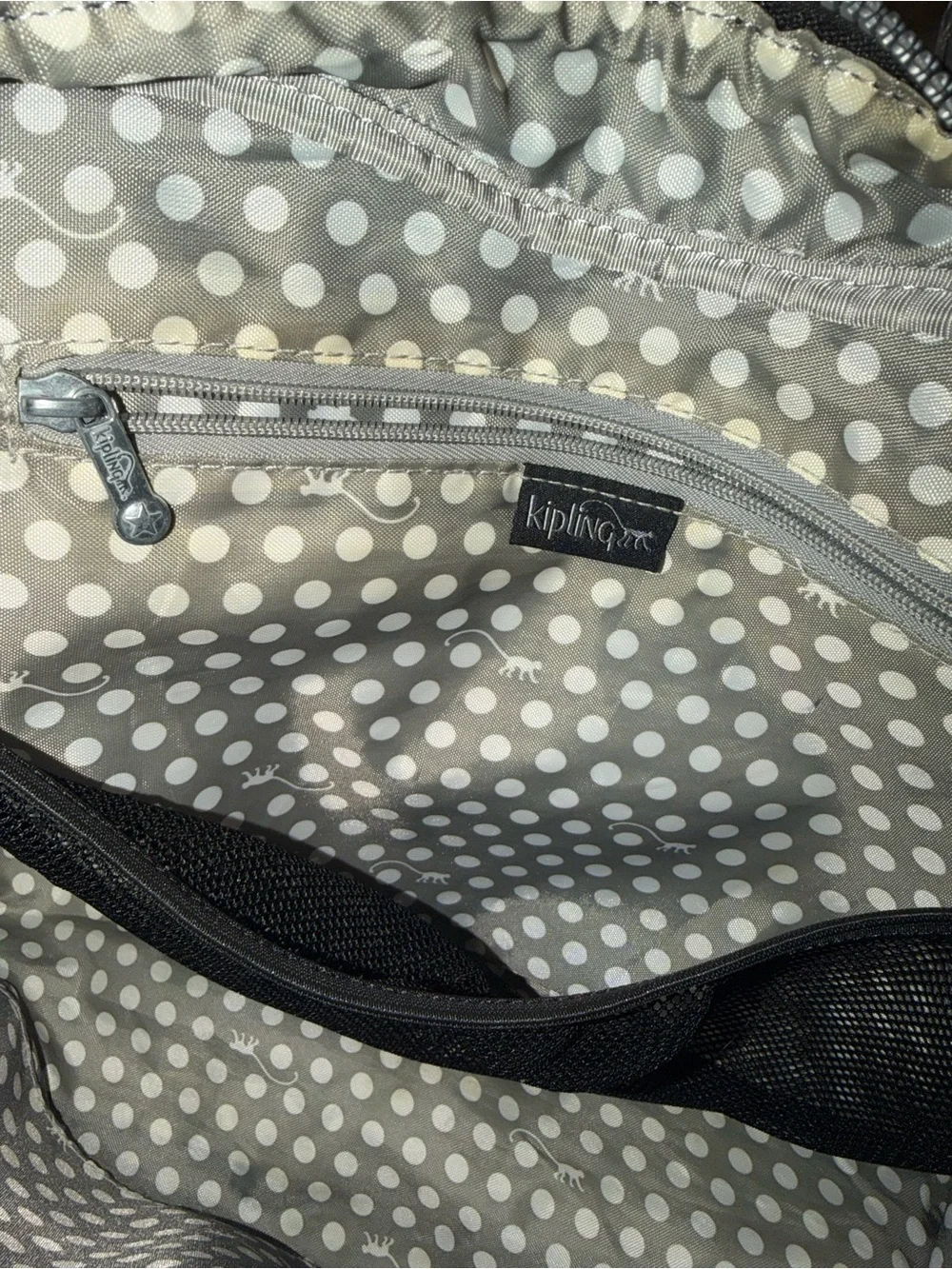 Kipling Black Alanna Diaper Bag